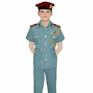 UAE Police Uniform for Kids – Pretend Play Costume - Green - Fun Learning Store