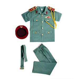 UAE Police Uniform for Kids – Pretend Play Costume - Green - Fun Learning Store