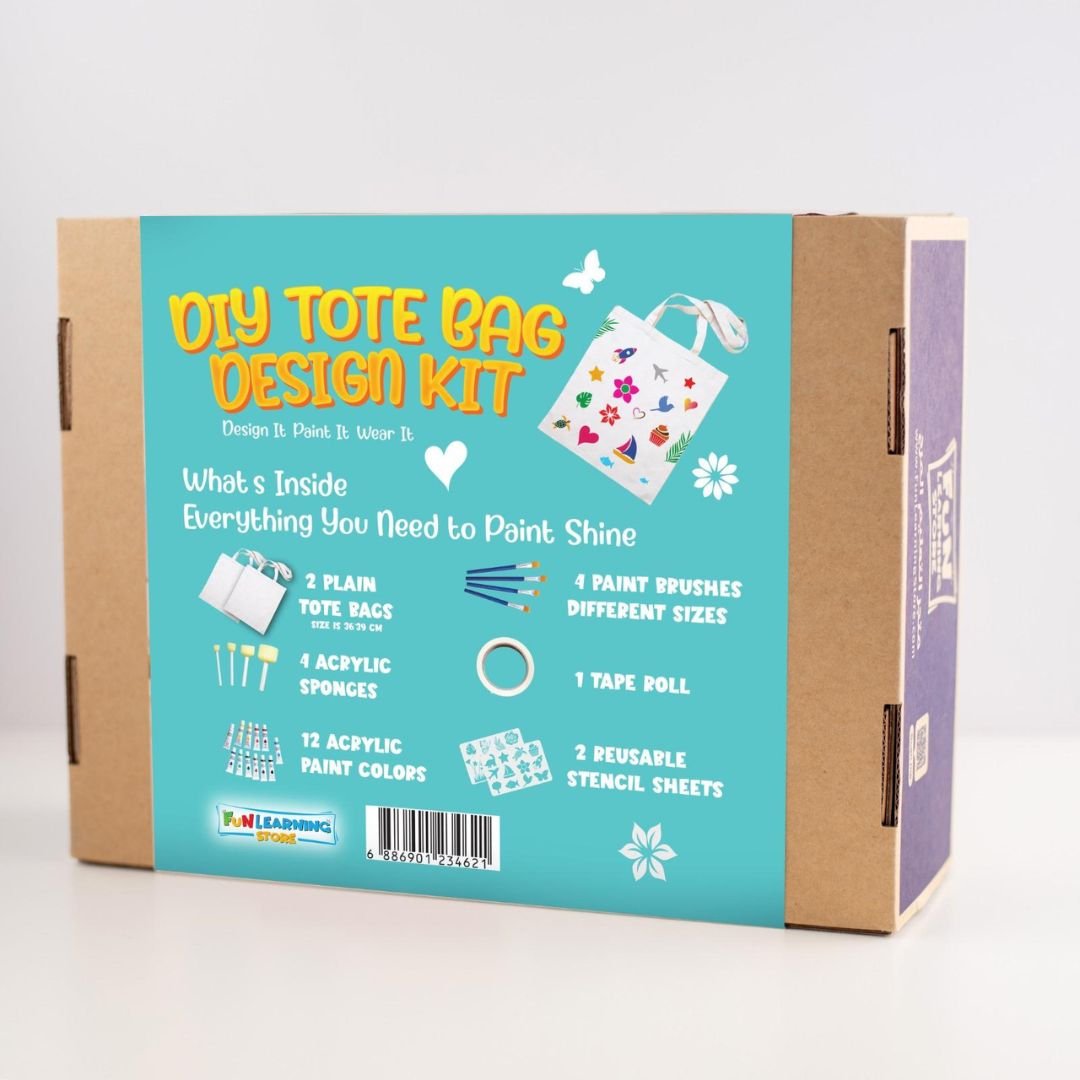 Ultimate DIY Tote Bag Art Set – Create & Shine in Style! - Fun Learning Store