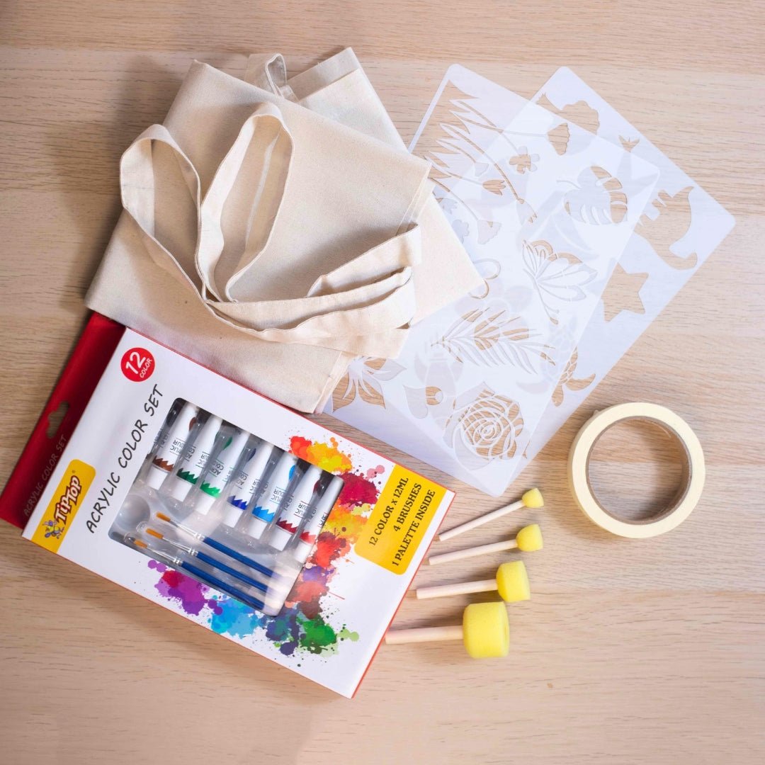 Ultimate DIY Tote Bag Art Set – Create & Shine in Style! - Fun Learning Store