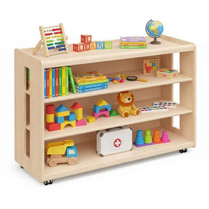Ultimate N Modular Storage Unit – 4-Tiers Premium See-Through Design, Built to Last - Fun Learning Store