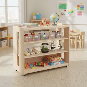 Ultimate N Modular Storage Unit – 4-Tiers Premium See-Through Design, Built to Last - Fun Learning Store