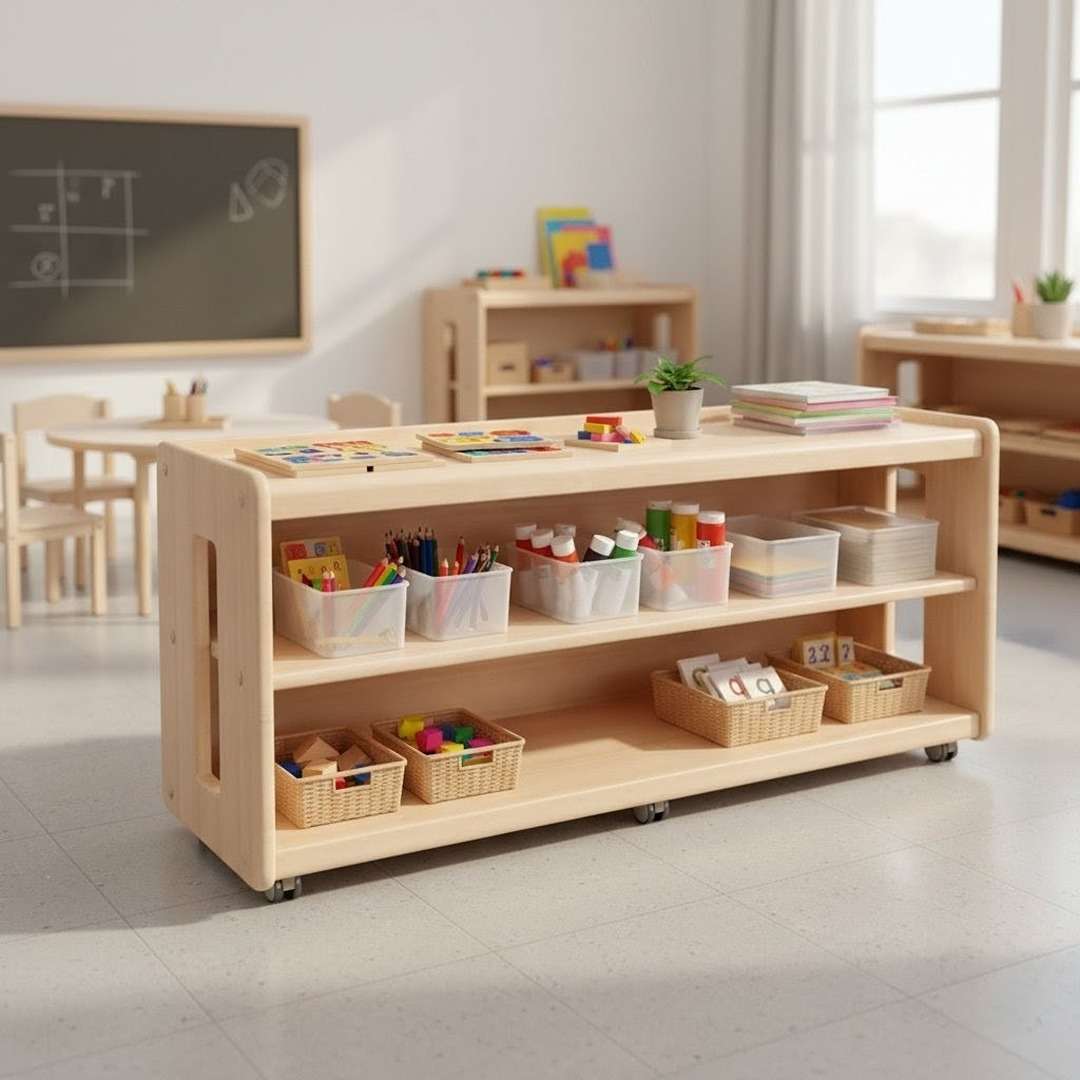 Ultimate N Storage 3 - Tiers Units – German - Quality Modular Storage with Wheels - Fun Learning Store