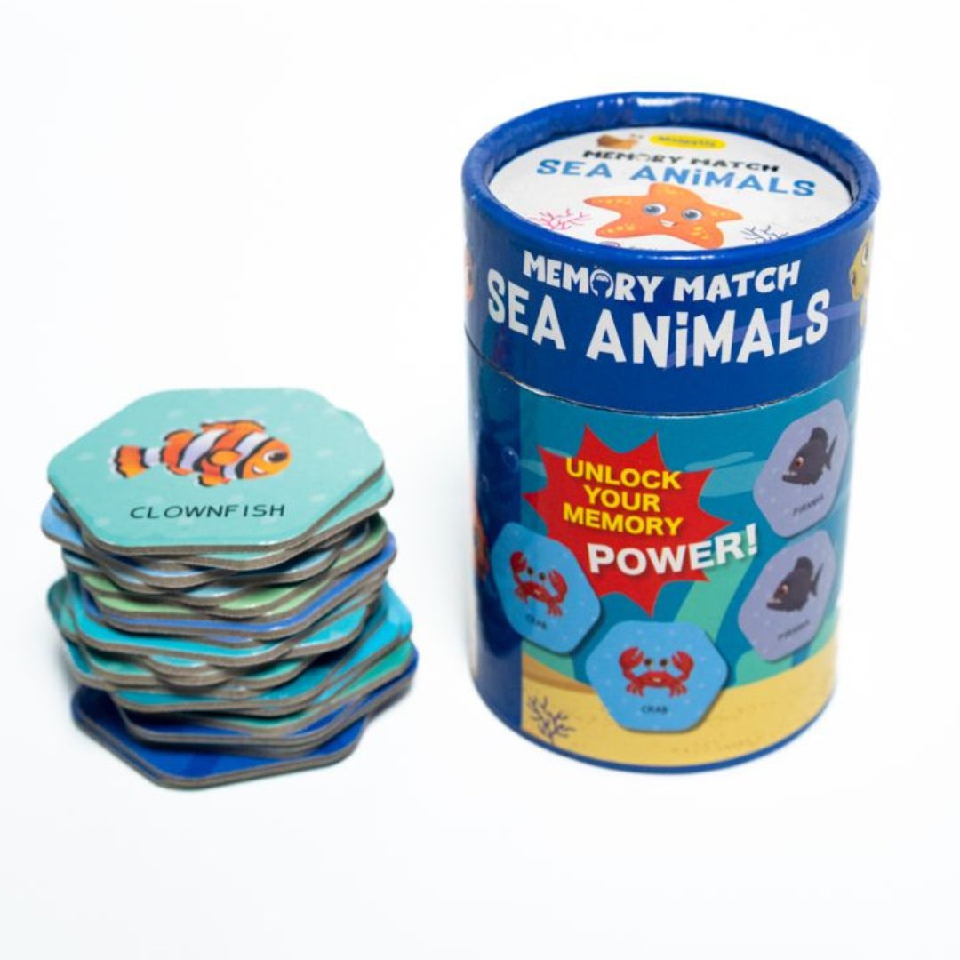 Unlock Memory Game with Sea Animal Cards For Kids - Fun Learning Store