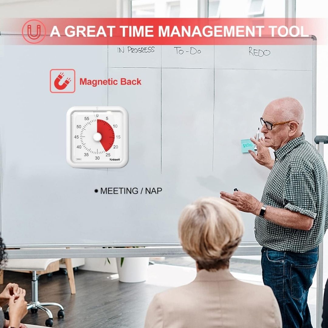 Visual 60 Minutes Countdown Timer - Black - Fun Learning Store