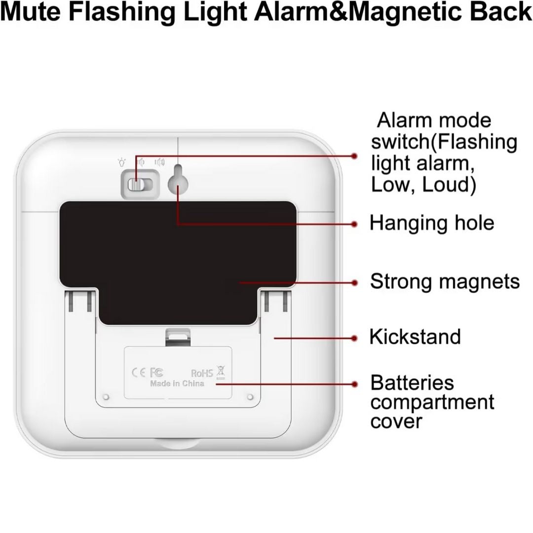 Visual 60 Minutes Countdown Timer - Black - Fun Learning Store