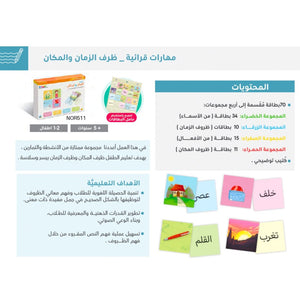 Visual Discrimination Illustrated - Teaching Arabic Grammar - Circumstance Of Time And Place - Fun Learning Store
