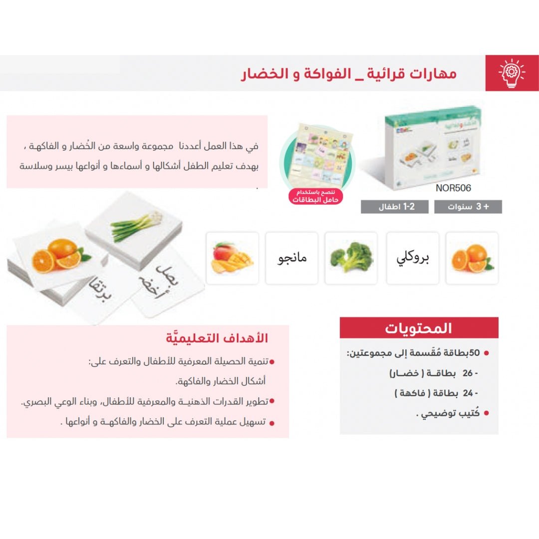 Visual Discrimination Illustrated - Teaching Shapes Of Vegetables And Fruits - Fun Learning Store