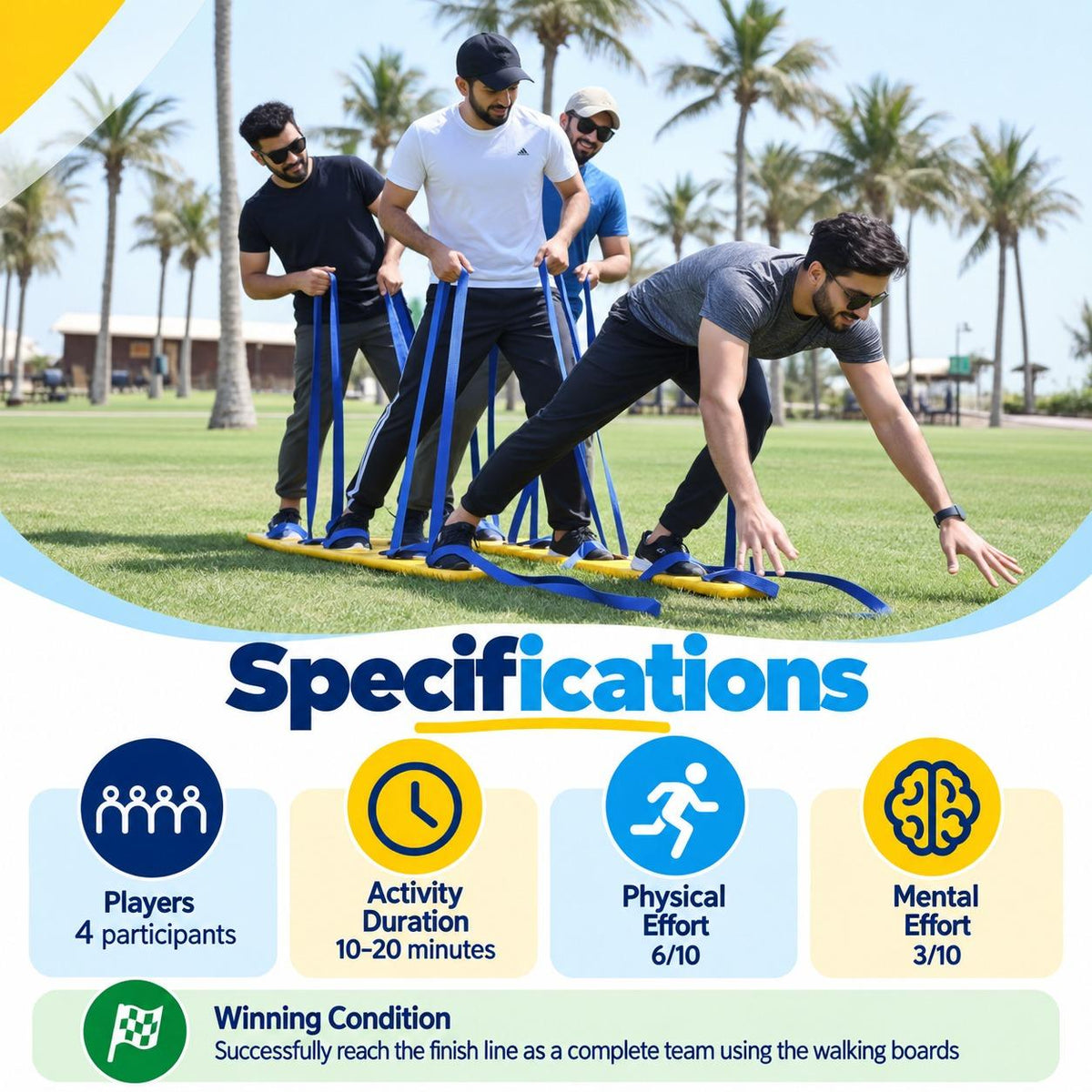 Walking Boards – Teamwork, Coordination & Leadership Challenge - Fun Learning Store