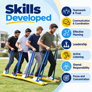 Walking Boards – Teamwork, Coordination & Leadership Challenge - Fun Learning Store