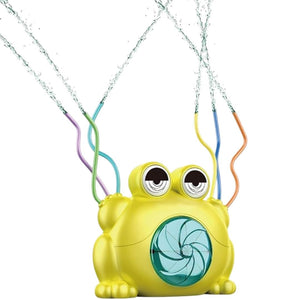 Water Sprinkler for Kids – Frog Spray Sprinkler with Wiggle Tubes & Spinning Fun! 🐸💦 - Fun Learning Store