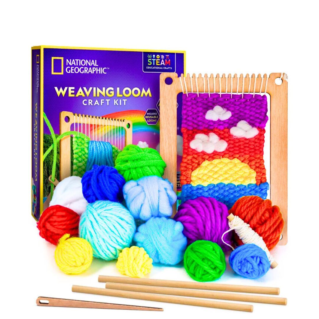 Weaving Loom Craft Kit – Weave, Learn & Create Stunning Textile Art! - Fun Learning Store