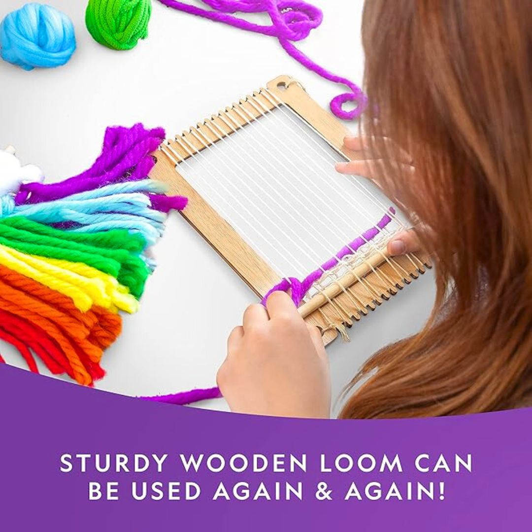 Weaving Loom Craft Kit – Weave, Learn & Create Stunning Textile Art! - Fun Learning Store