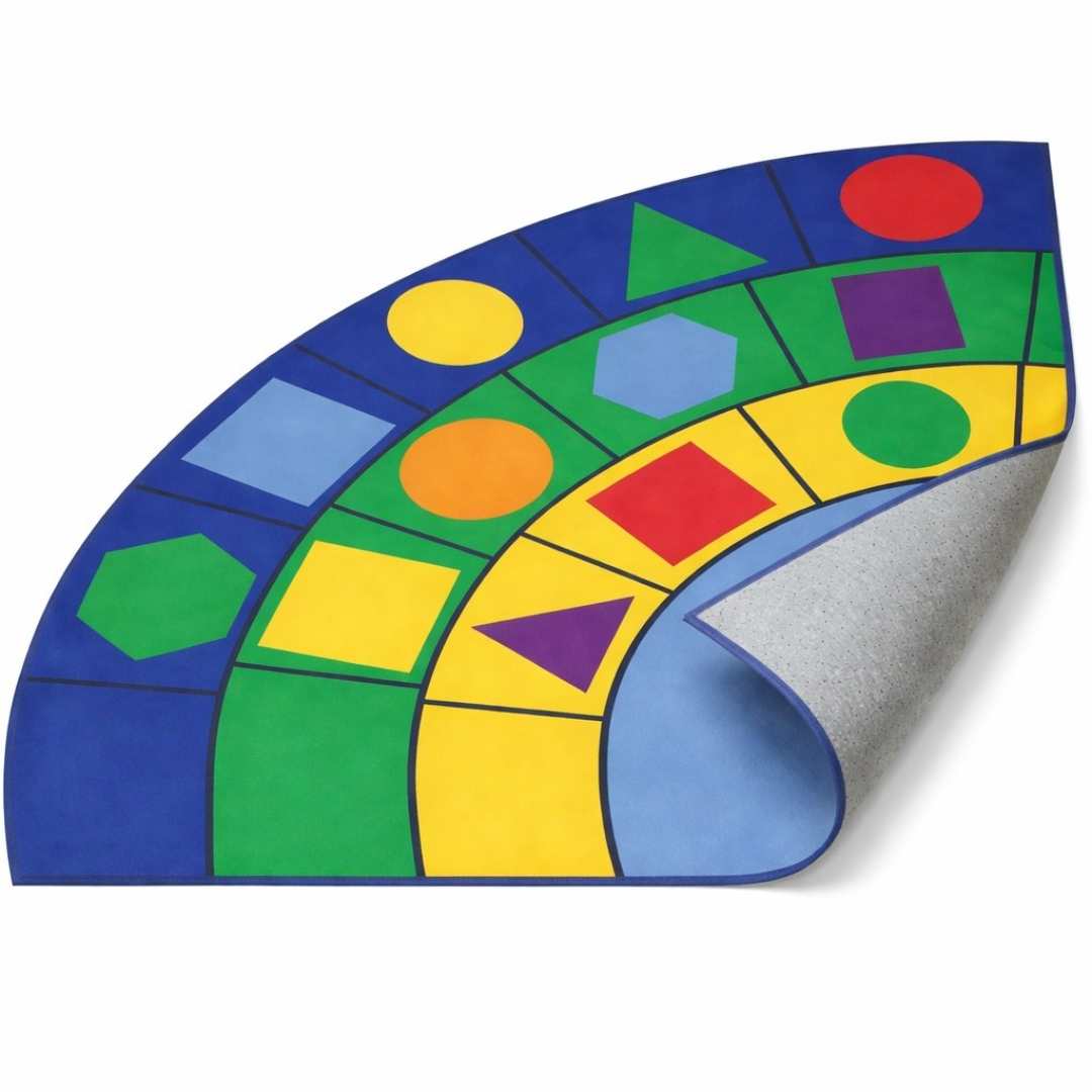 Wedge Geometric Shapes Carpet – A Fun Angle on Learning! - Fun Learning Store