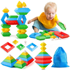 WEDGITS Building Blocks – 30 Pcs | Educational & Creative Learning Toy for Kids - Fun Learning Store