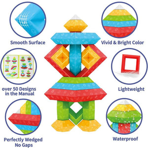 WEDGITS Building Blocks – 30 Pcs | Educational & Creative Learning Toy for Kids - Fun Learning Store