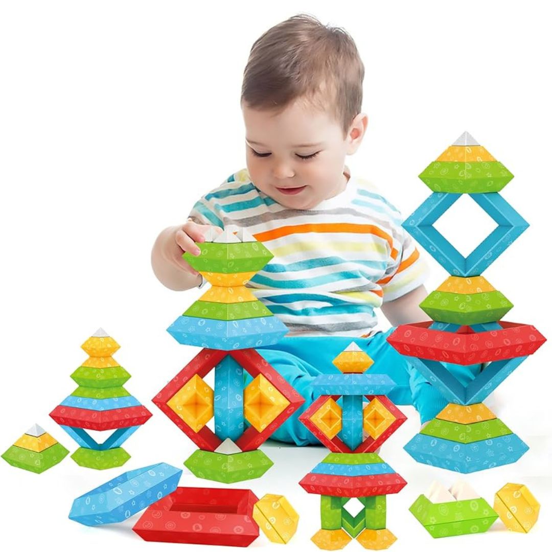 WEDGITS Building Blocks – 30 Pcs | Educational & Creative Learning Toy for Kids - Fun Learning Store