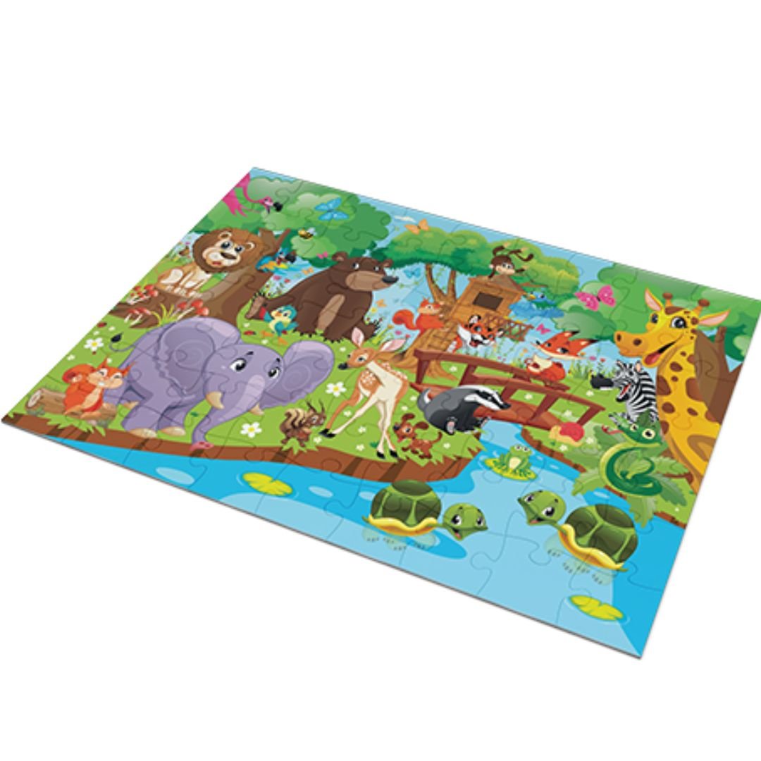 Wild Animals Puzzle For Kids - 24 PCS - Fun Learning Store