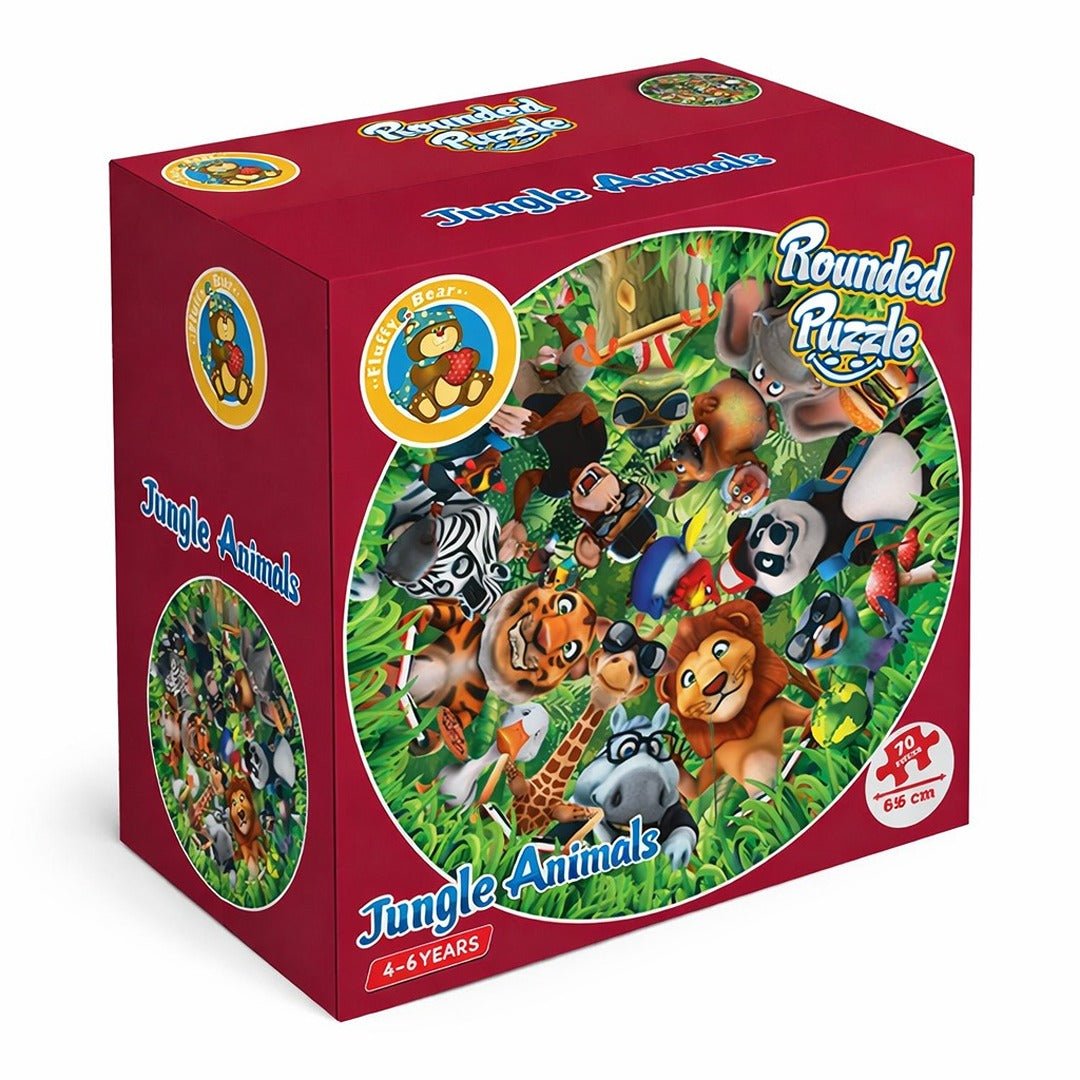 Wild Animals Puzzle – Jumbo Pieces for Collaborative Fun and Learning - Fun Learning Store