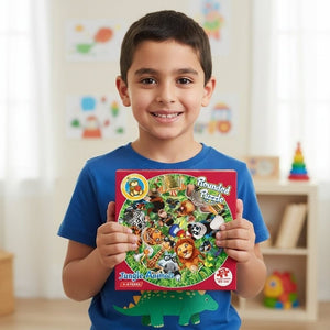 Wild Animals Puzzle – Jumbo Pieces for Collaborative Fun and Learning - Fun Learning Store