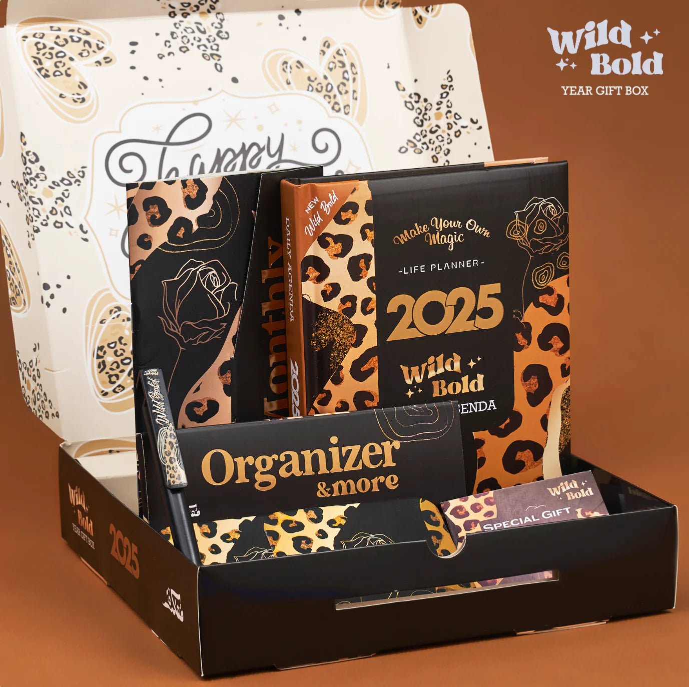 Wild Bold Year Gift Box 2025 – Ultimate Planner and Organizer Set for Bold Dreamers - Fun Learning Store