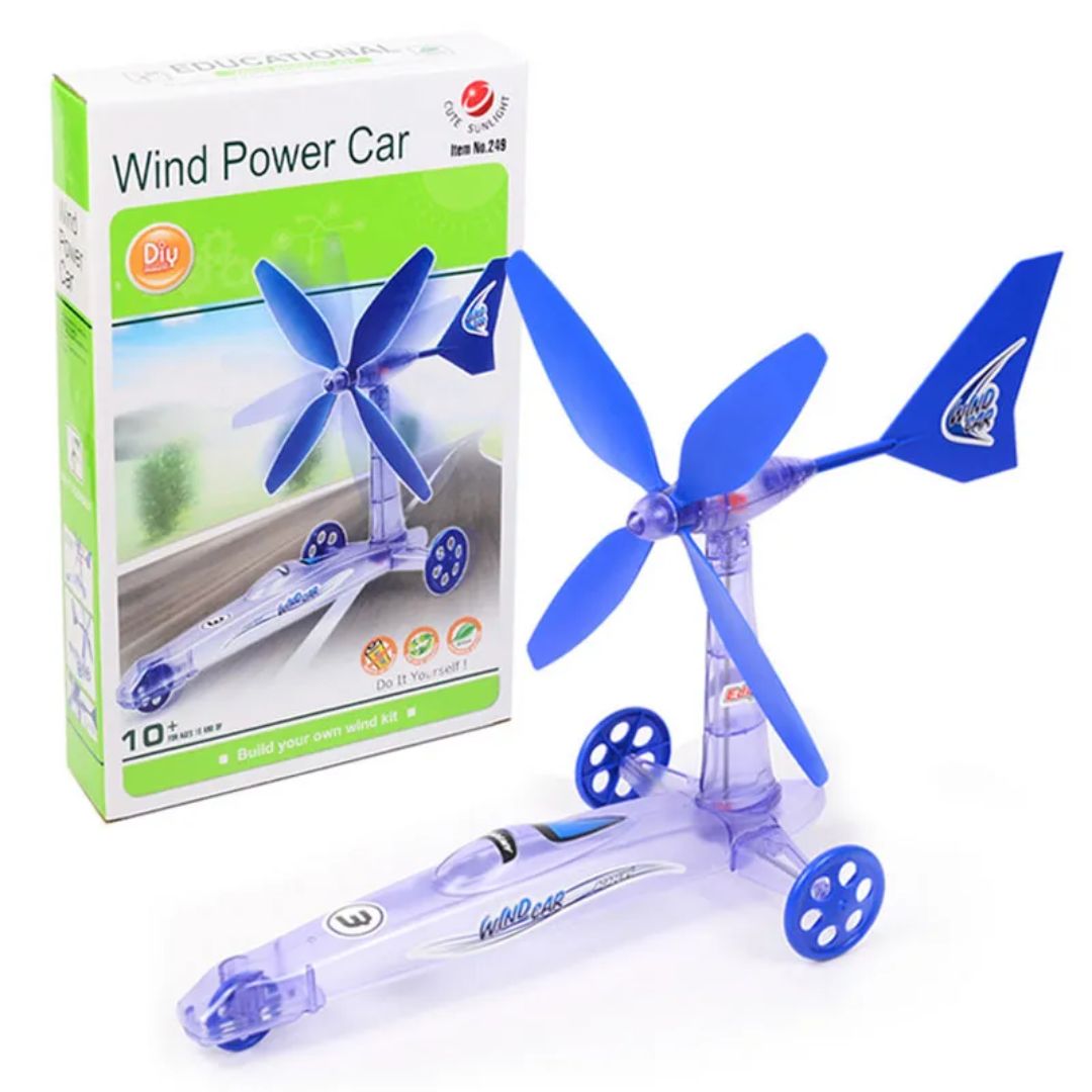 Wind Power Car Kit - STEM Educational DIY Toy for Kids - Fun Learning Store