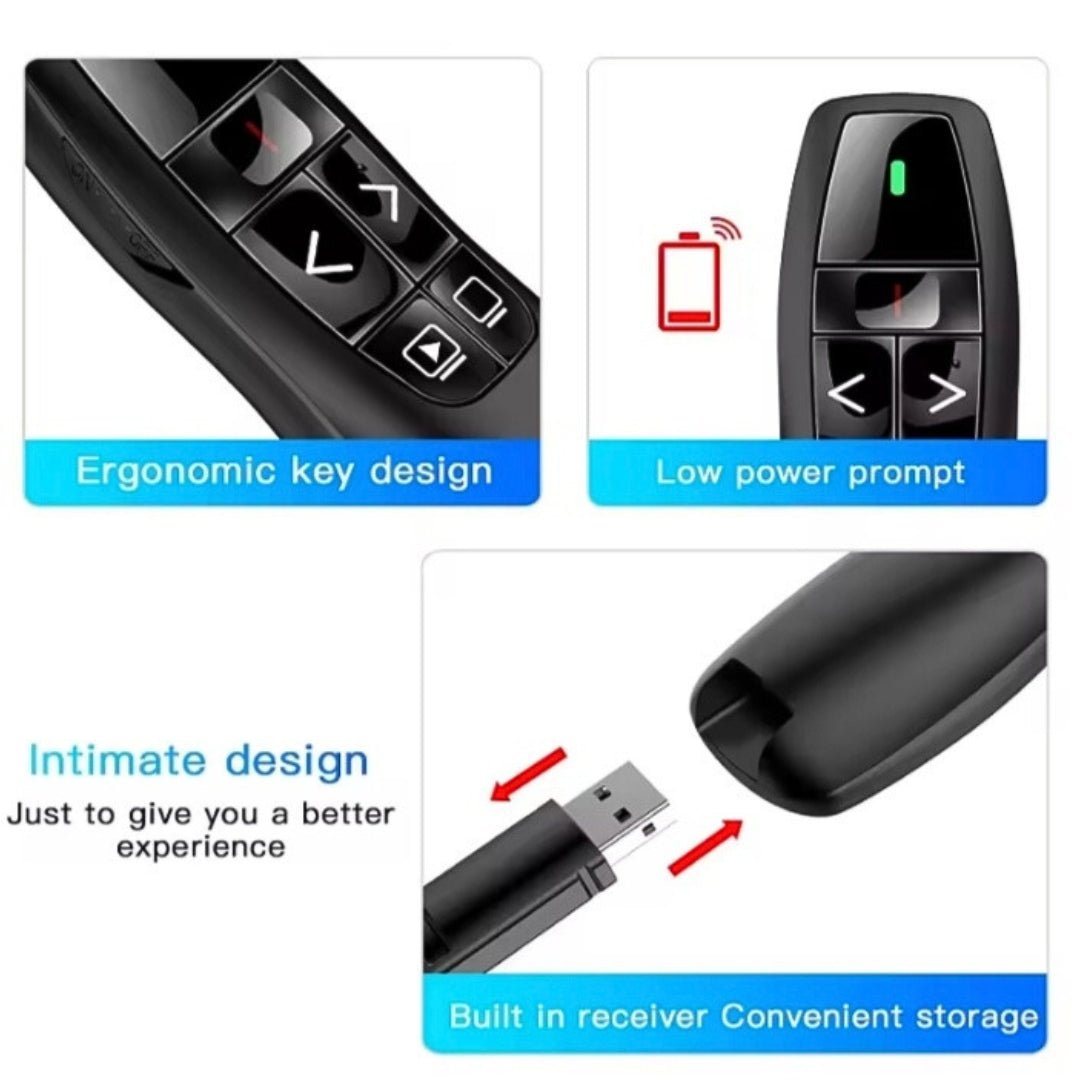 Wireless Presentation Clicker Remote for Teachers – PPT & PowerPoint Laser Pointer - Fun Learning Store