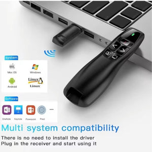 Wireless Presentation Clicker Remote for Teachers – PPT & PowerPoint Laser Pointer - Fun Learning Store