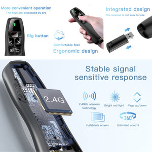 Wireless Presentation Clicker Remote for Teachers – PPT & PowerPoint Laser Pointer - Fun Learning Store