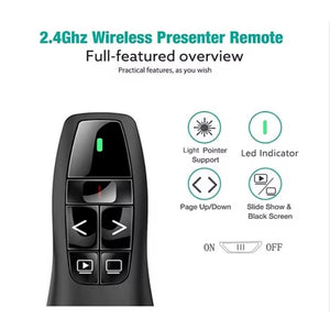 Wireless Presentation Clicker Remote for Teachers – PPT & PowerPoint Laser Pointer - Fun Learning Store