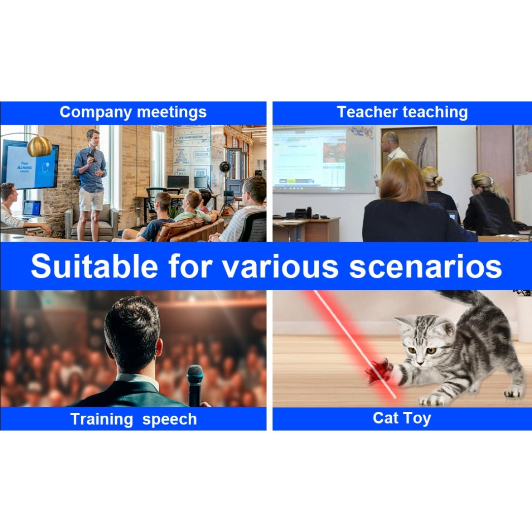 Wireless Presenter with Red Laser – 2.4G RF PPT Remote Control for Teachers & Professionals - Fun Learning Store