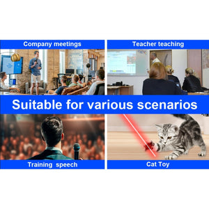 Wireless Presenter with Red Laser – 2.4G RF PPT Remote Control for Teachers & Professionals - Fun Learning Store