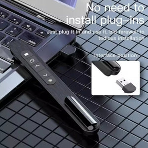 Wireless Presenter with Red Laser – 2.4G RF PPT Remote Control for Teachers & Professionals - Fun Learning Store