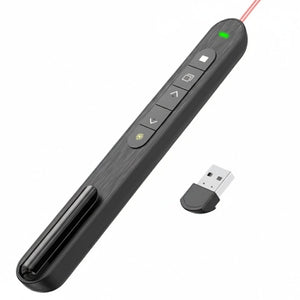 Wireless Presenter with Red Laser – 2.4G RF PPT Remote Control for Teachers & Professionals - Fun Learning Store