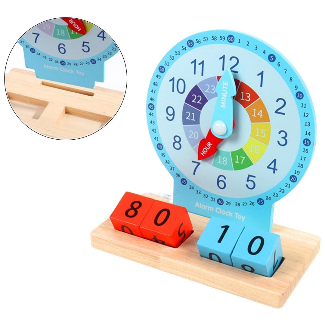 Wooden Alarm Clock – Educational Toy for Kids - Fun Learning Store