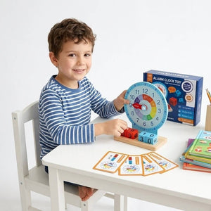 Wooden Alarm Clock – Educational Toy for Kids - Fun Learning Store