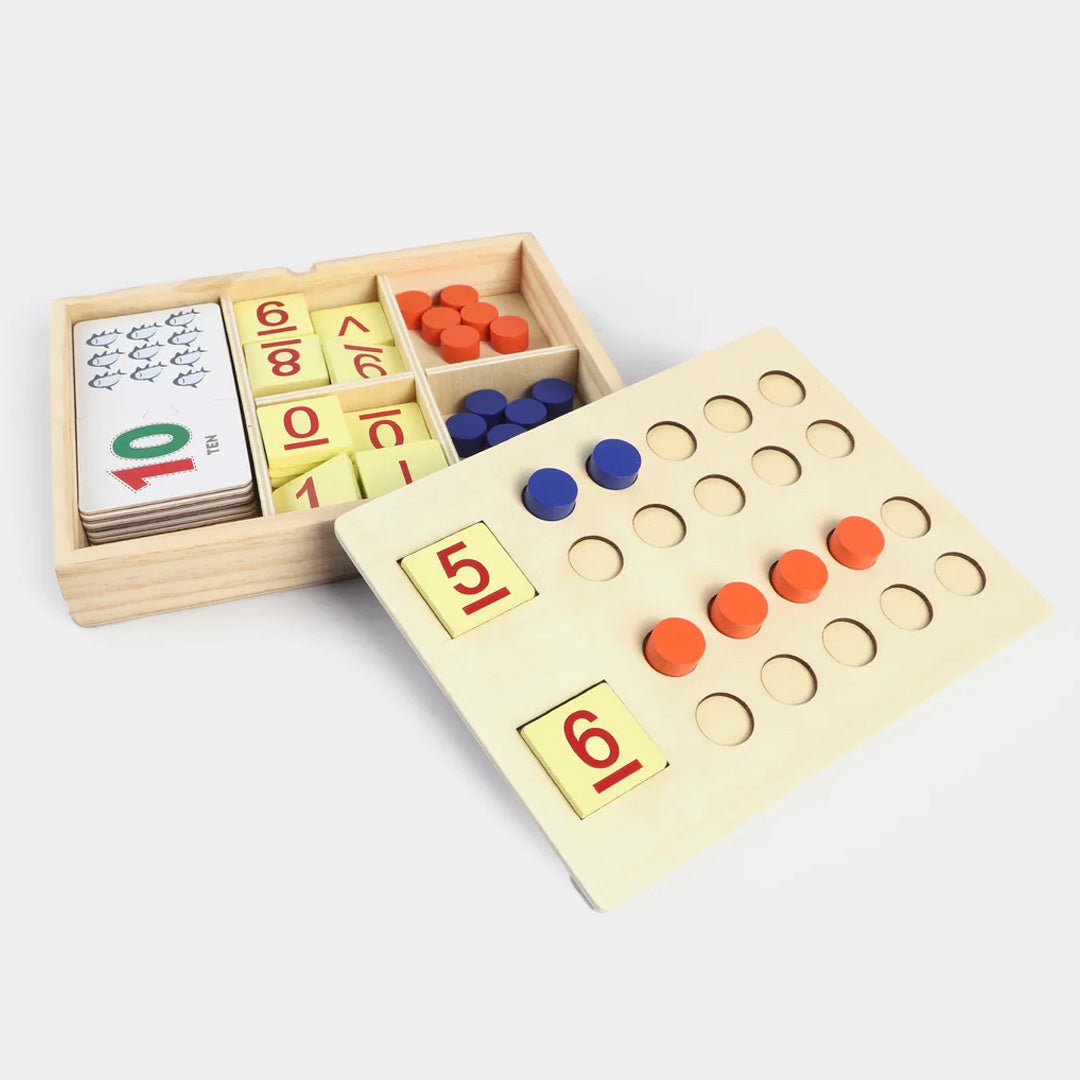 Wooden Arithmetic Paired Learning Box for Kids – Fun Educational Brain Teaser - Fun Learning Store