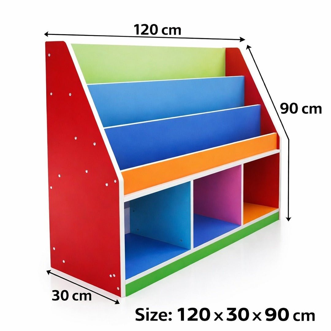 Wooden Books & Bags Shelf: The Ultimate Nursery & Playroom Organizer! - Fun Learning Store