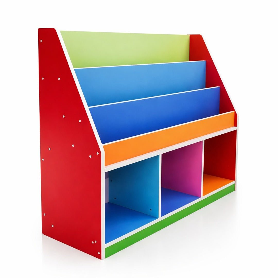 Wooden Books & Bags Shelf: The Ultimate Nursery & Playroom Organizer! - Fun Learning Store