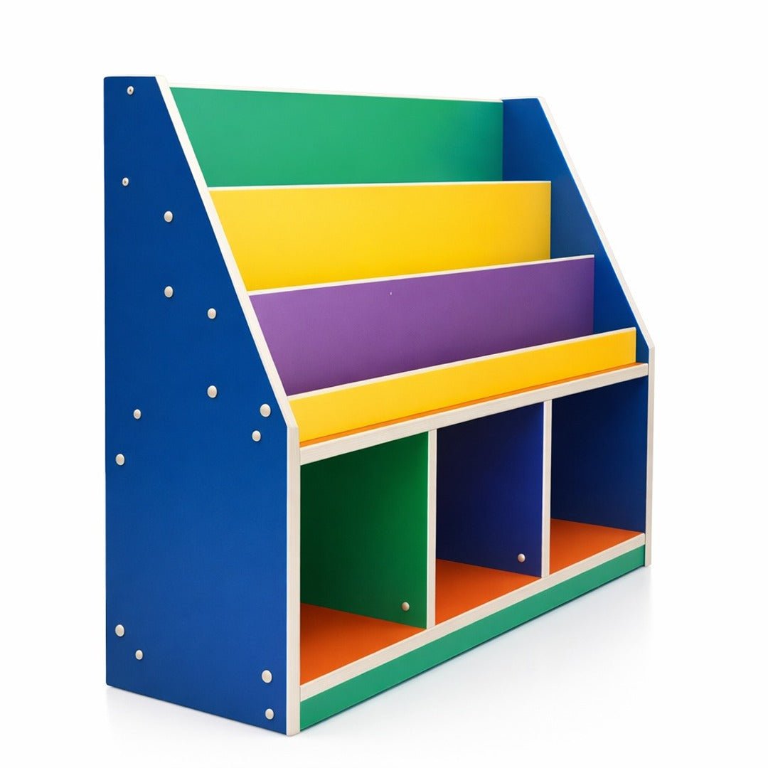 Wooden Books & Bags Shelf: The Ultimate Nursery & Playroom Organizer! - Fun Learning Store