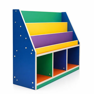 Wooden Books & Bags Shelf: The Ultimate Nursery & Playroom Organizer! - Fun Learning Store
