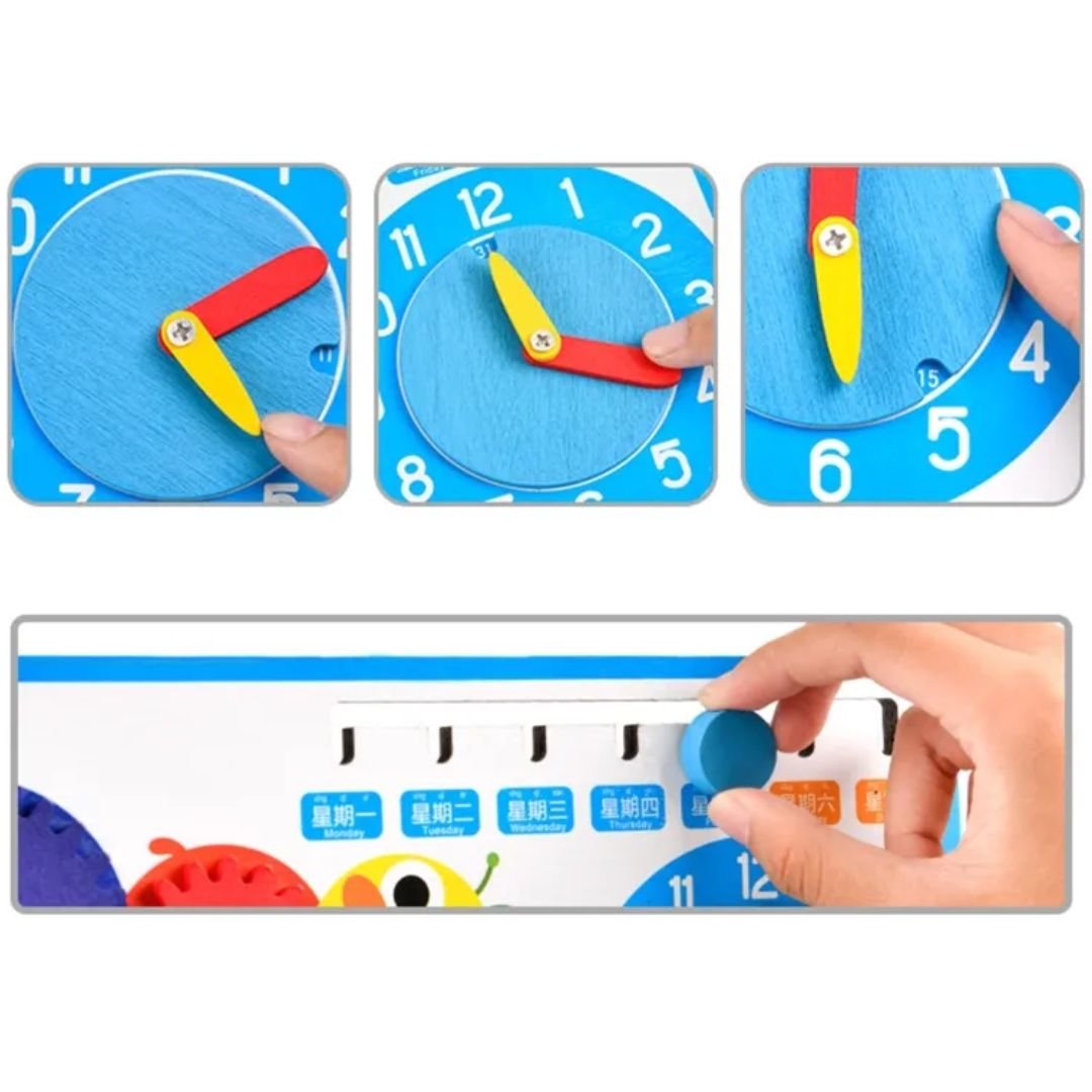 Wooden Busy Lock Board for Toddlers - Fun Learning Store