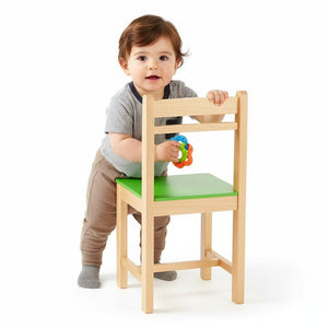 Wooden Children’s Chair Classic Plus Design – Vibrant Green for Lively Learning Spaces - Fun Learning Store