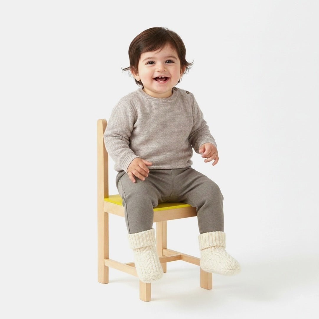 Wooden Children’s Chair Classic Plus Design – Vibrant Yellow - Fun Learning Store