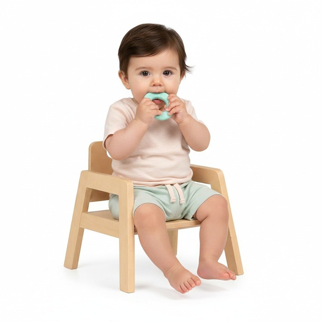 Wooden Children’s Chair Kinder Design – Natural Woody Finish - Fun Learning Store
