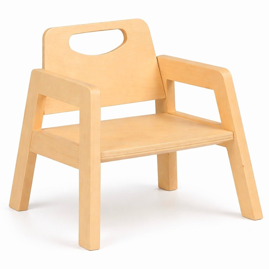 Wooden Children’s Chair Kinder Design – Natural Woody Finish - Fun Learning Store