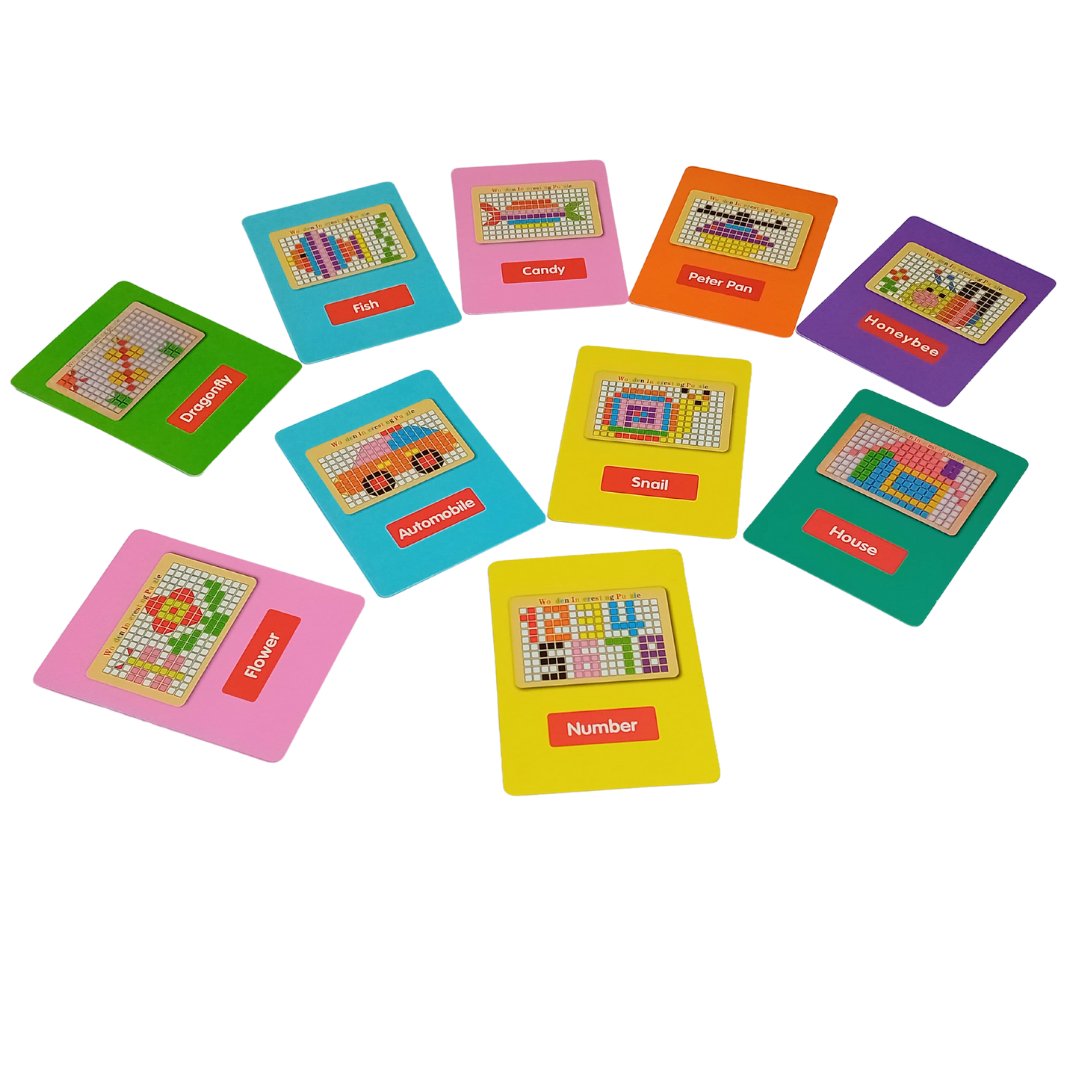 Wooden Educational Puzzle for Kids | Cognitive Development | Wooden Blocks | Unique Puzzles - Fun Learning Store