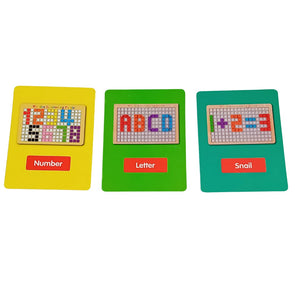 Wooden Educational Puzzle for Kids | Cognitive Development | Wooden Blocks | Unique Puzzles - Fun Learning Store