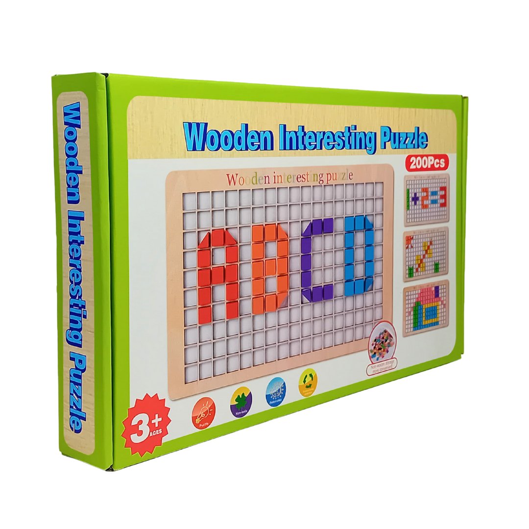 Wooden Educational Puzzle for Kids | Cognitive Development | Wooden Blocks | Unique Puzzles - Fun Learning Store