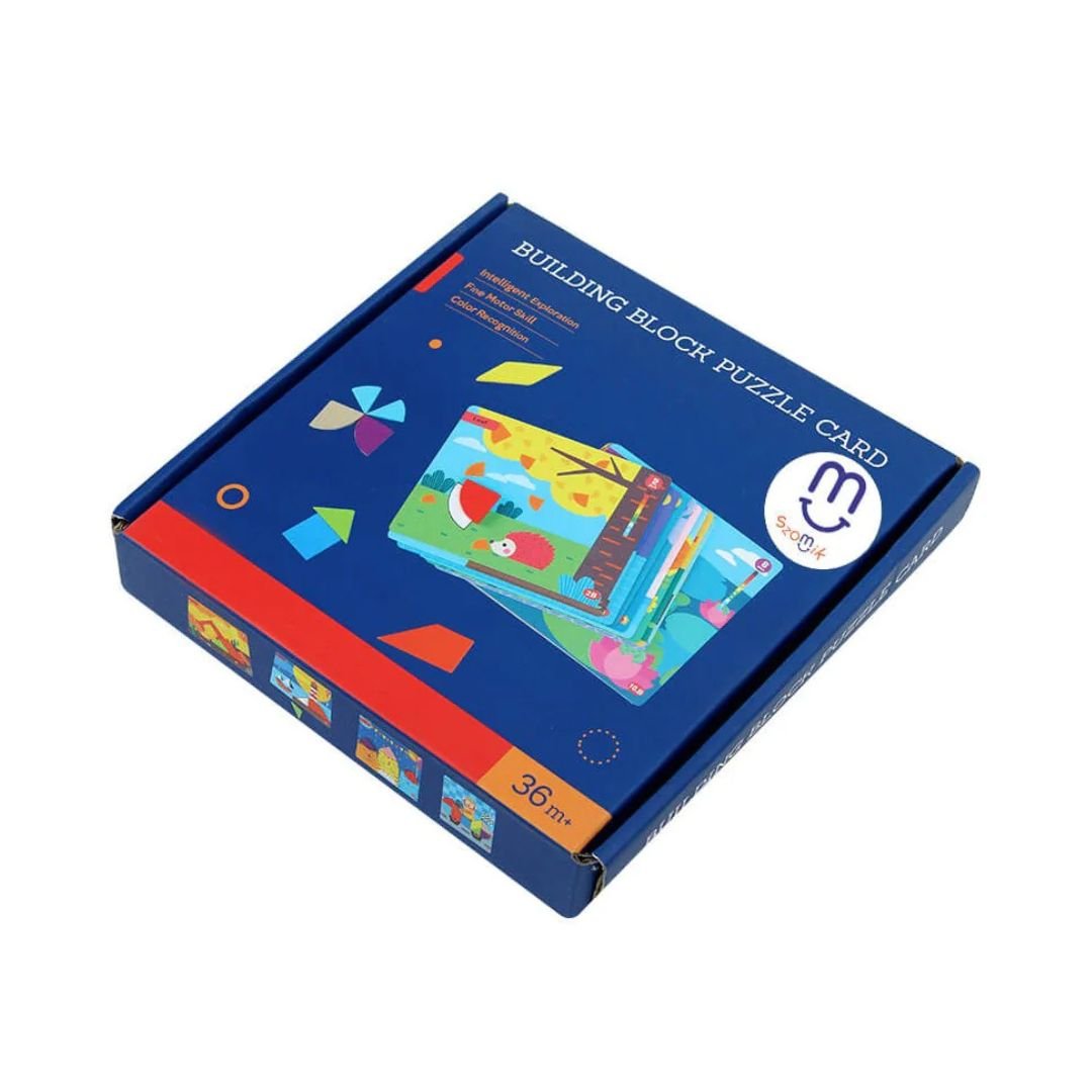 Wooden Educational Puzzle + Montessori Puzzle for Toddlers – Colorful ...